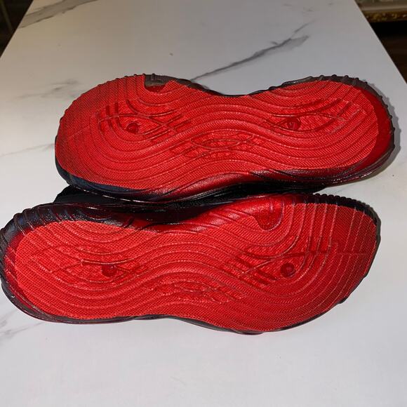 New Pony 7 Black Red Jelly‎ Knit Sock Fabric Hi Top Sneakers Athletic Shoes - Picture 7 of 7